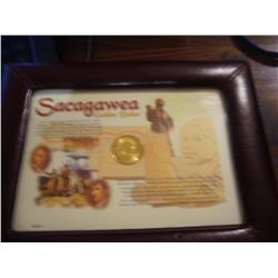 sacagawea coin and frame