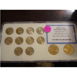 lewis and clark westard journey complet p and d brilliant uncirculated set