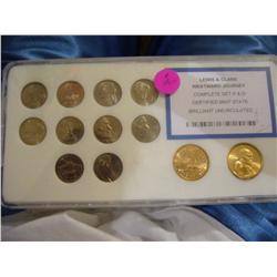 lewis and clark westward journey complete p and d set bu