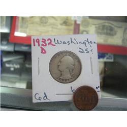 1932d Key Date Washington Quarter