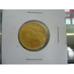 1899 Five Dollar Gold High Grade