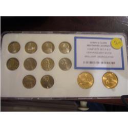 lewis and clark westwar journey complete p and d brilliant uncirculated