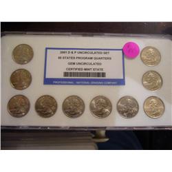 lewis and clark westward journey complete p and d set bu