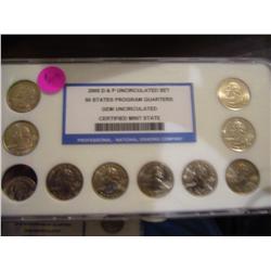 2005 d and p 50 states program quarters gem uncirculated