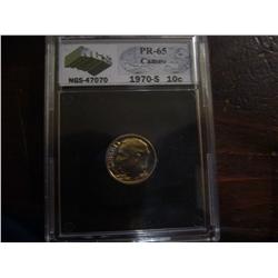 1970-s pr-65 cameo roosevelt dime