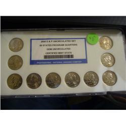 2000 d and p uncirculated set gem uncirculated