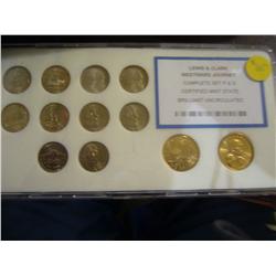 lewis and clark westward journey complete p and d set bu