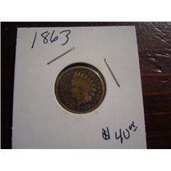 1863 indian cent