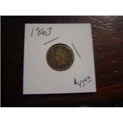 1863 indian cent