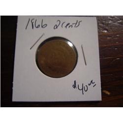 1866 2 cent piece