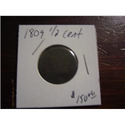1809 1/2 cent