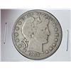 Image 1 : 1908-D BARBER HALF DOLLAR (VERY GOOD)