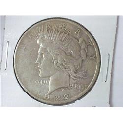 1922 PEACE SILVER DOLLAR