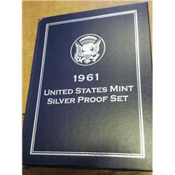 1961 US SILVER PROOF SET (AS SHOWN)
