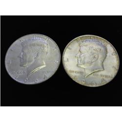 1964-P/D KENNEDY SILVER HALF DOLLARS