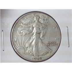 1942 WALKING LIBERTY HALF DOLLAR