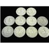 Image 2 : 10 ASSORTED 1960'S WASHINGTON SILVER QUARTERS