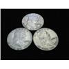 Image 1 : 3 ASSORTED FRANKLIN HALF DOLLARS