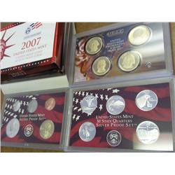 2007 US SILVER PROOF SET 14 PIECE
