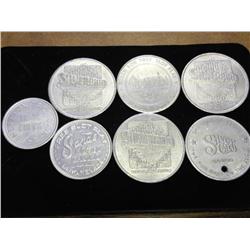 7 ALUMINUM TOKENS