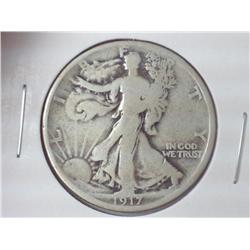 1917 WALKING LIBERTY HALF DOLLAR