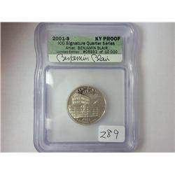 2001-S KENTUCKY QUARTER ICG SIGNATURE SERIES PF