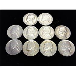 10-1939-S JEFFERSON NICKELS