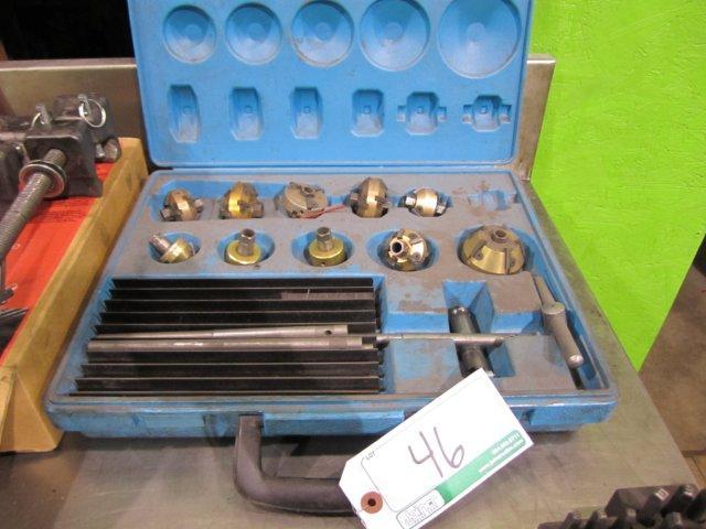 40-Piece Valve Seat Cutter Kit – High Carbon Steel – 1-1/4" To 2-1/8" + 10 Guide Stems