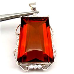 155ct Madeira Citrine 925 Pendant Appr Est $25k (JEW-2634)