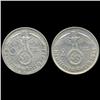 Image 2 : 1938B Nazi Germany 2 Mark Silver Hi Grade 2 Pcs (COI-8072)
