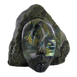 37200ct Gem Grade Labradorite Face Neon Colors (GEM-23055)