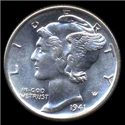 1941S Mercury Dime Gem MS66 FB (COI-8438)