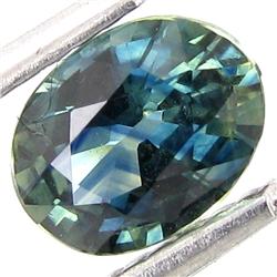 0.93ct Blue Green Sapphire Oval Africa (GEM-20310)