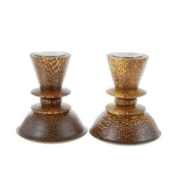 Sugar Palm Pair Candle Base (DEC-140)