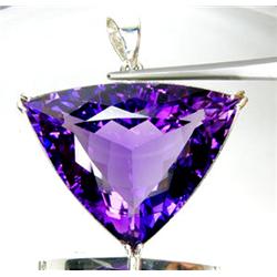 146ctw Amethyst Sterling Pendant (JEW-2329)