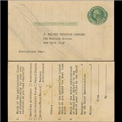 1914 US Washington 1c Postcard Nice (STM-0631)