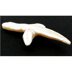 White Saltwater Pearl Cultured Cross Pendant (JEW-2576)