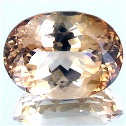 26.75ct Golden Peach Topaz Appraised $21k (GEM-19292)