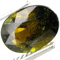 1.38ct Oval Cut Yellowish Green Tourmaline (GEM-26879)