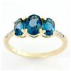 2.08ct London Bl Topaz Diamond 9k Yel Gold Ring (JEW-9415X)