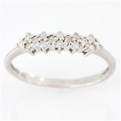 .24ct Genuine Natural 16 Diamond 9k Wht Gold Ring (JEW-9476X)