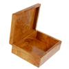 Image 3 : Inlaid Burl Box Handmade Rare Afzelia Wood (DEC-082)