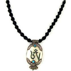 Tibet Bone Nickel Pendant Choker Necklace (ANT-1316)