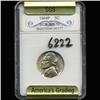 Image 3 : 1944P Silver WW2 Jeff 5c Graded GEM Rainbow Toned (COI-6222)