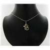 Image 2 : 18k WG Plated Mother of Pearl Seahorse Necklace (JEW-1970)