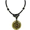 Chinese Jade Bi Pendant Choker Necklace 125cts (ANT-1338)