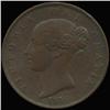 Image 1 : 1856 British Victoria Halfpenny VF+ (COI-7265)