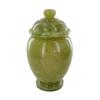 Image 2 : Rare Green Thai Jade Lidded Vase  (DEC-365)