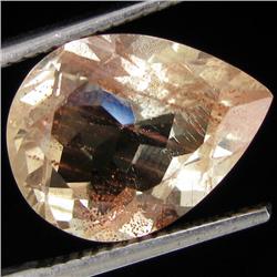 4.75ct Clear Champagne Oregon Sunstone Pear (GEM-30982)