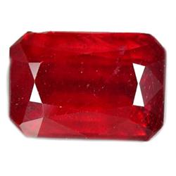 4.85ct Excellent Octagon Cut Blood Red Ruby (GEM-10409)